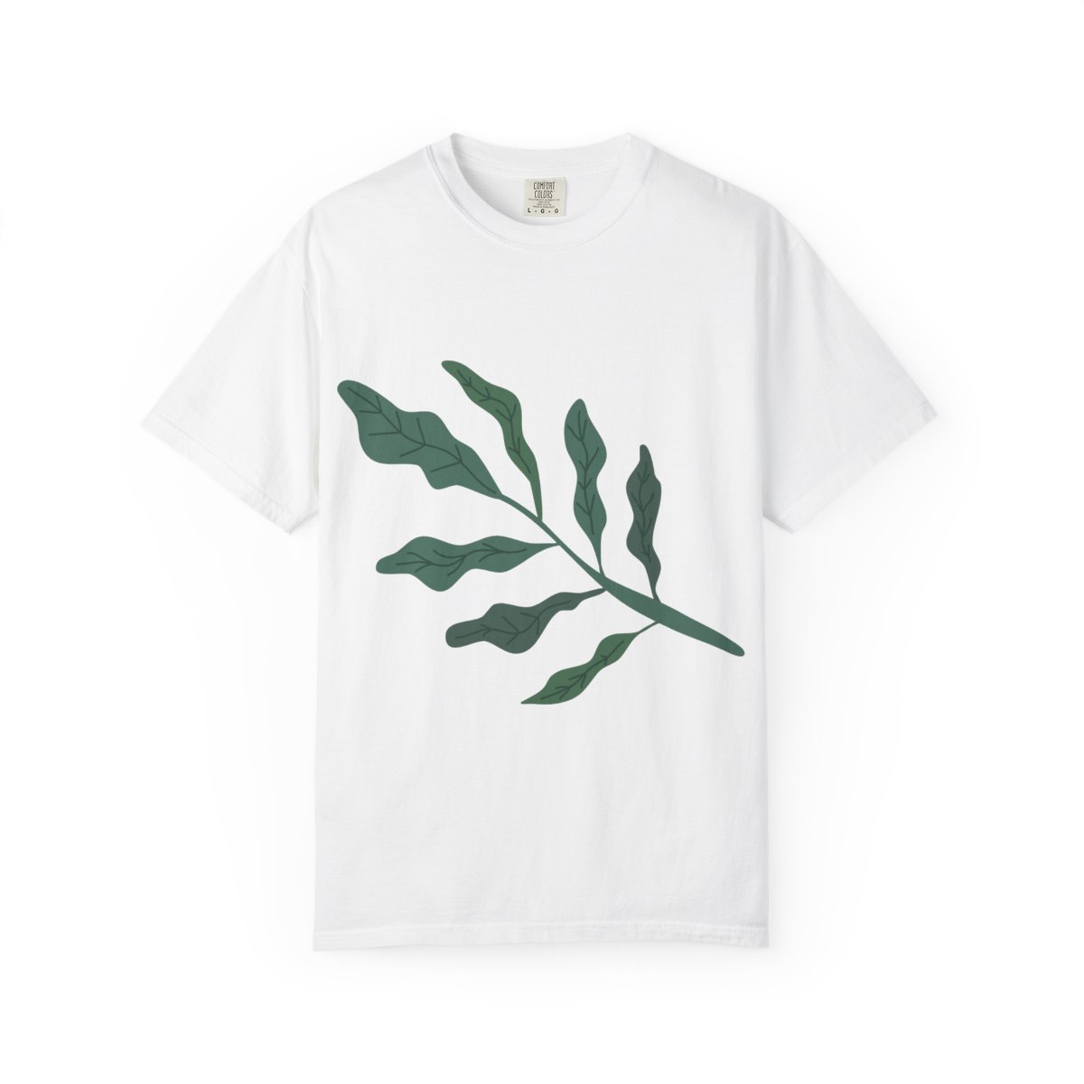 Minimalist Leaf Vintage Garment-Dyed T-Shirt